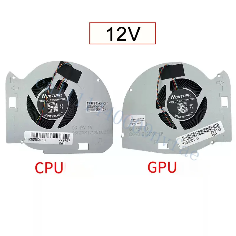 Laptop CPU and GPU Cooling Fan for ASUS ROG Zephyrus GM501 GU501 GU501  GU501GM  GM501G GM501GM GM501GS DC 12V 0.2