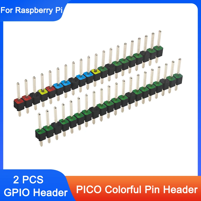 2 шт., цветной многоцветный удлинитель для Raspberry Pi PICO