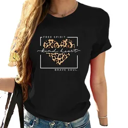 Cotton 100% Love Letters Retro Casual Loose Women's Plus Size T-shirt Summer Harajuku Graphic T Shirts Tops