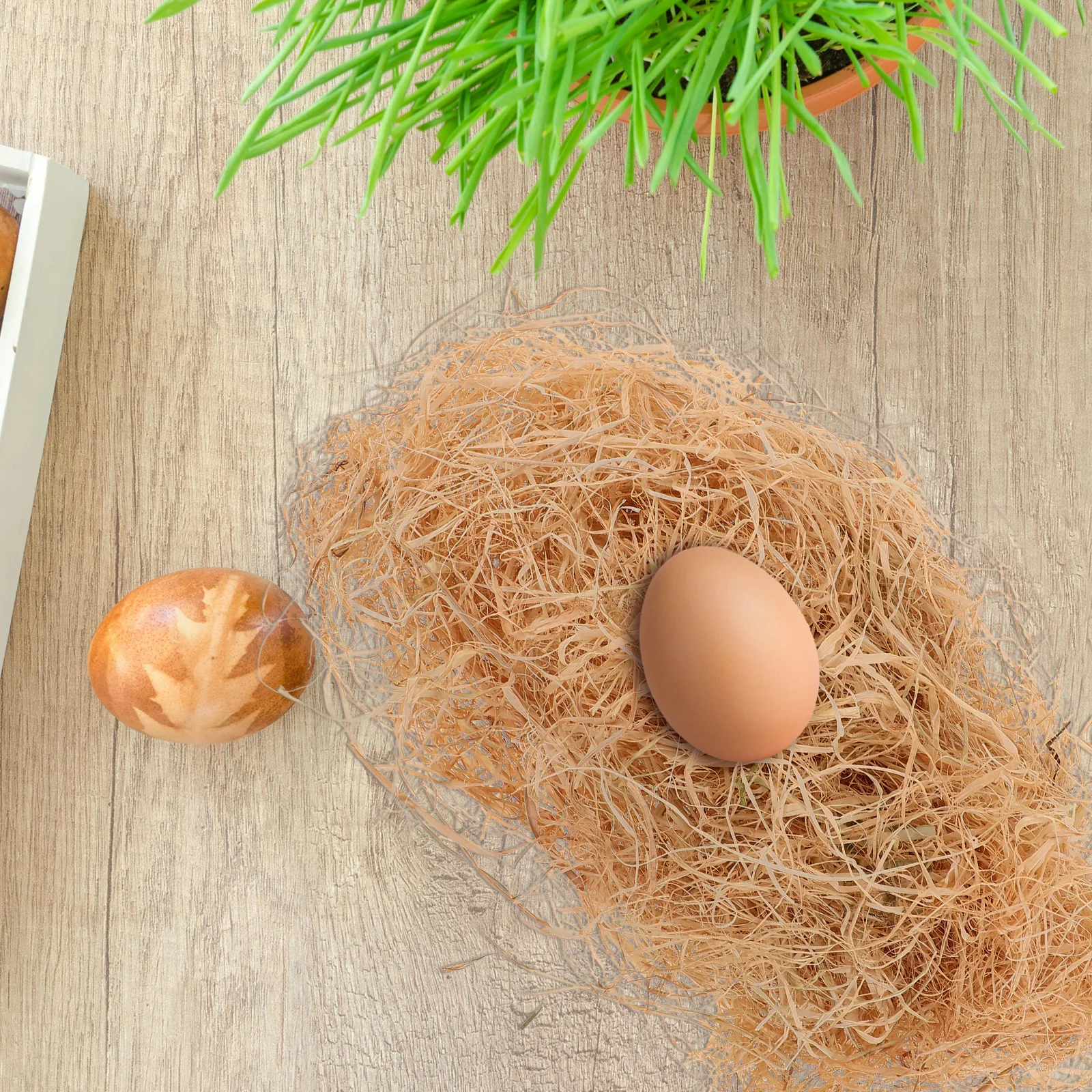 

1 Bag DIY Bird Nesting Material Creative Faux Nest Decor for Holiday Party Favors Wedding Centerpieces Gift Packaging Fillers