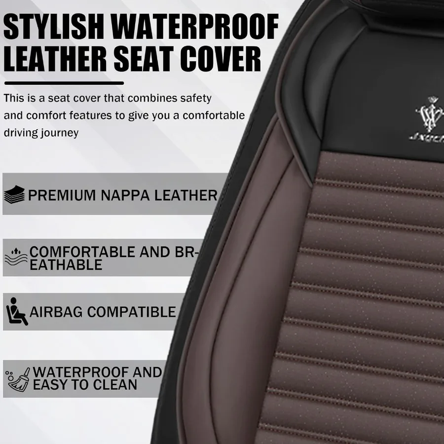 غطاء مقعد السيارة مناسب لسيارة تشيفي الاعتدال 20052024 قابل للتنفس ومقاوم للماء من الجلد الصناعي أغطية مقاعد عصرية غير قابلة للانزلاق