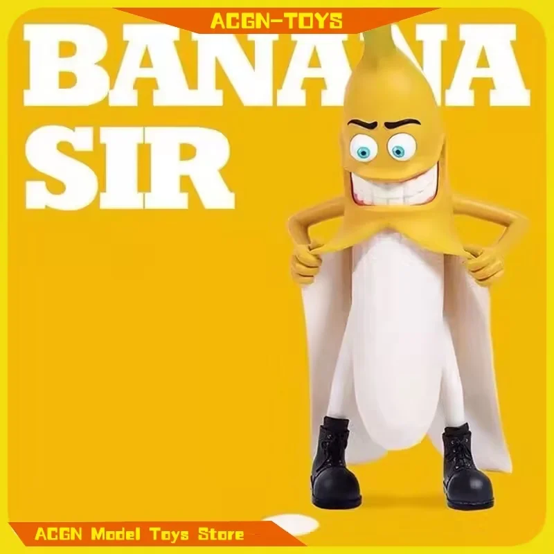

30cm Spoofing Mister Evil Banana Action Figure Toys Resin Banana Toys Decorations Crafts Ornaments Desktop Decorate Toys