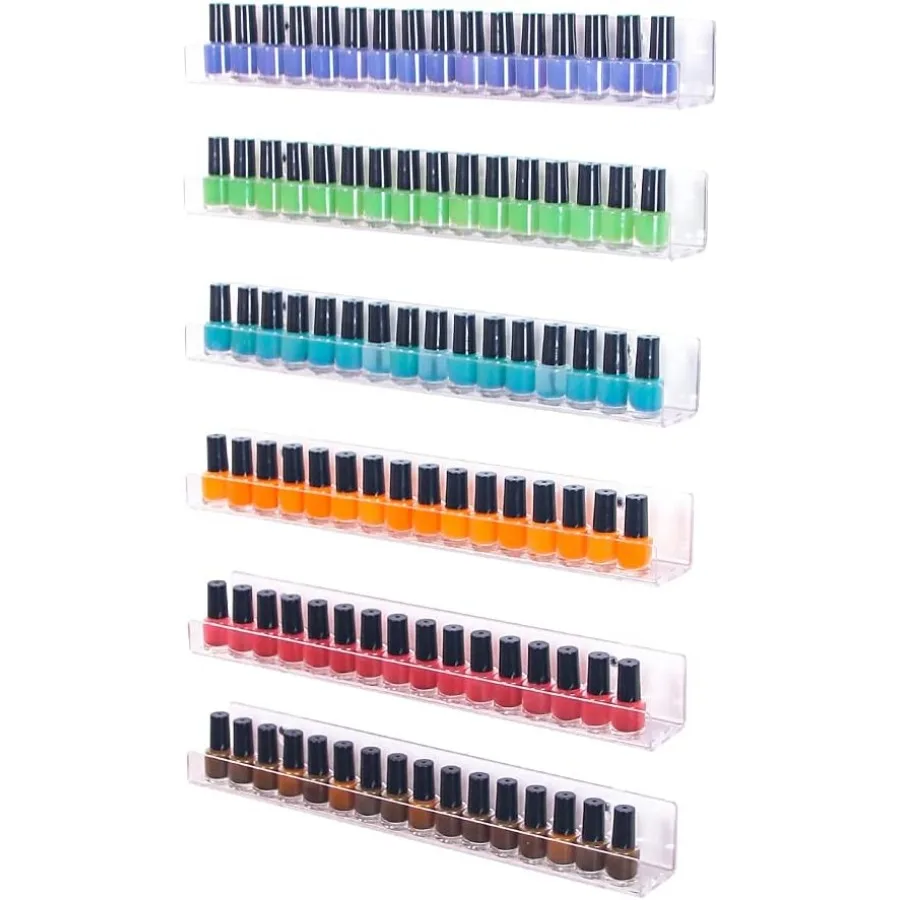 

6-компонентный органайзер для акрилового лака для ногтей, настенная подставка для демонстрации эфирного масла для спиртовых чернил, держатель для хранения краски