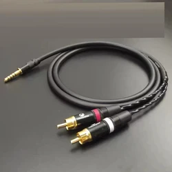 CANARE L-4E6S 4.4MM zbalansowany męski męski do 2 RCA podwójny męski przewód Adapter Audio 4.4mm do 2 RCA zbalansowany kabel Audio