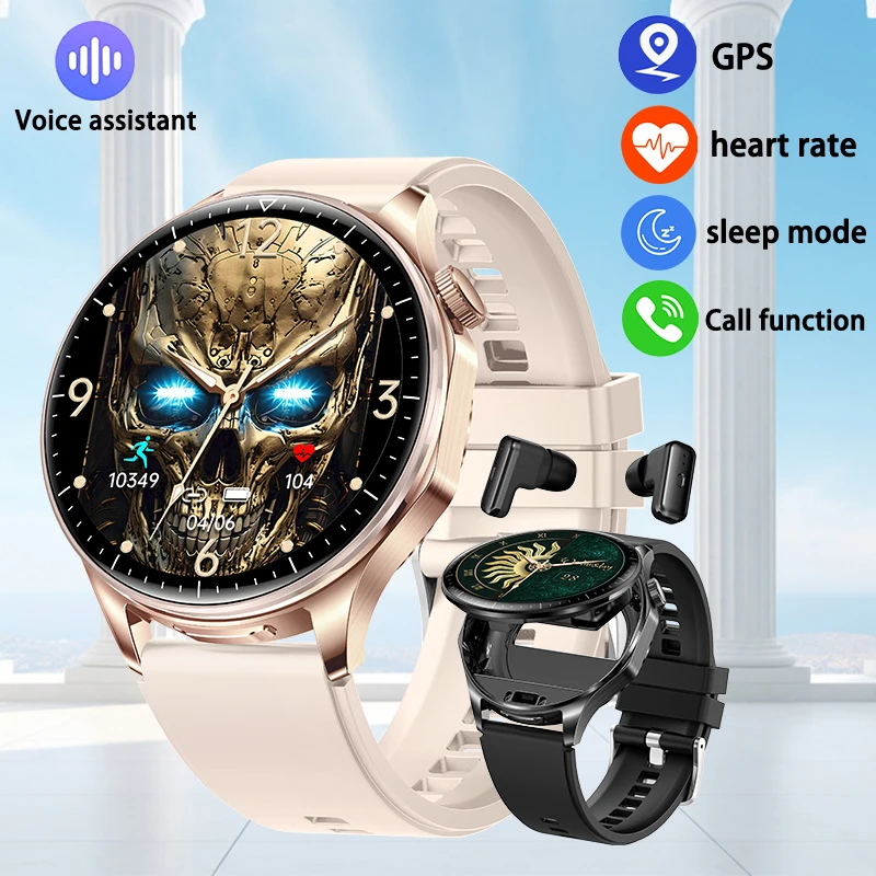 

Новые мужские часы с Bluetooth 5.0 и вызовом, 1,43-дюймовый AMOLED HD-экран, разрешение 466*466, мониторинг сердечного ритма и здоровья, новые мужские часы