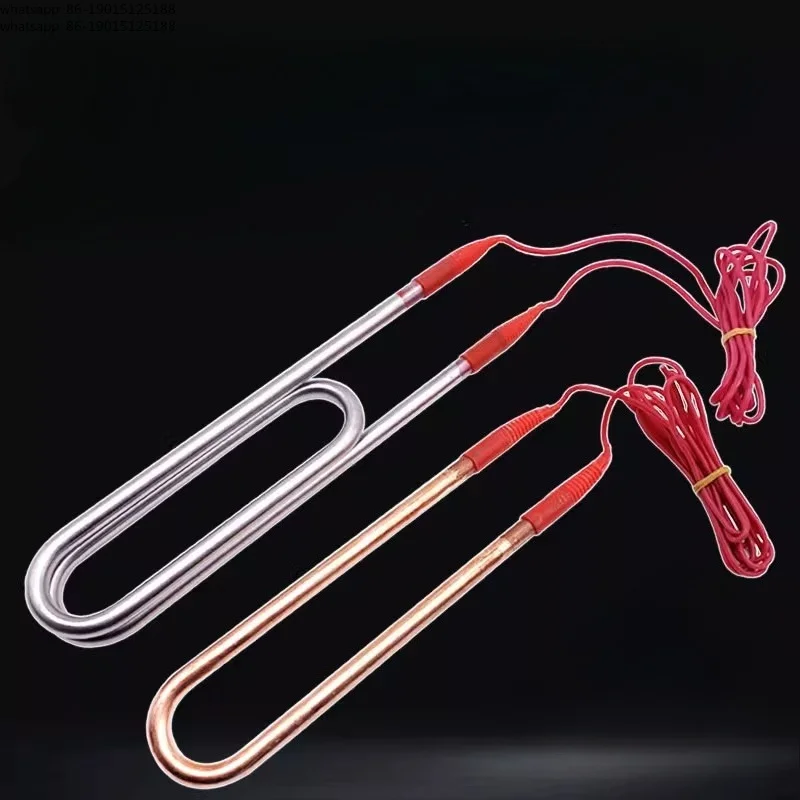 High Power Immersion Water Heater 220V Submersible Stainless Steel Copper Heating Rod for Pool Tank Boiler Use