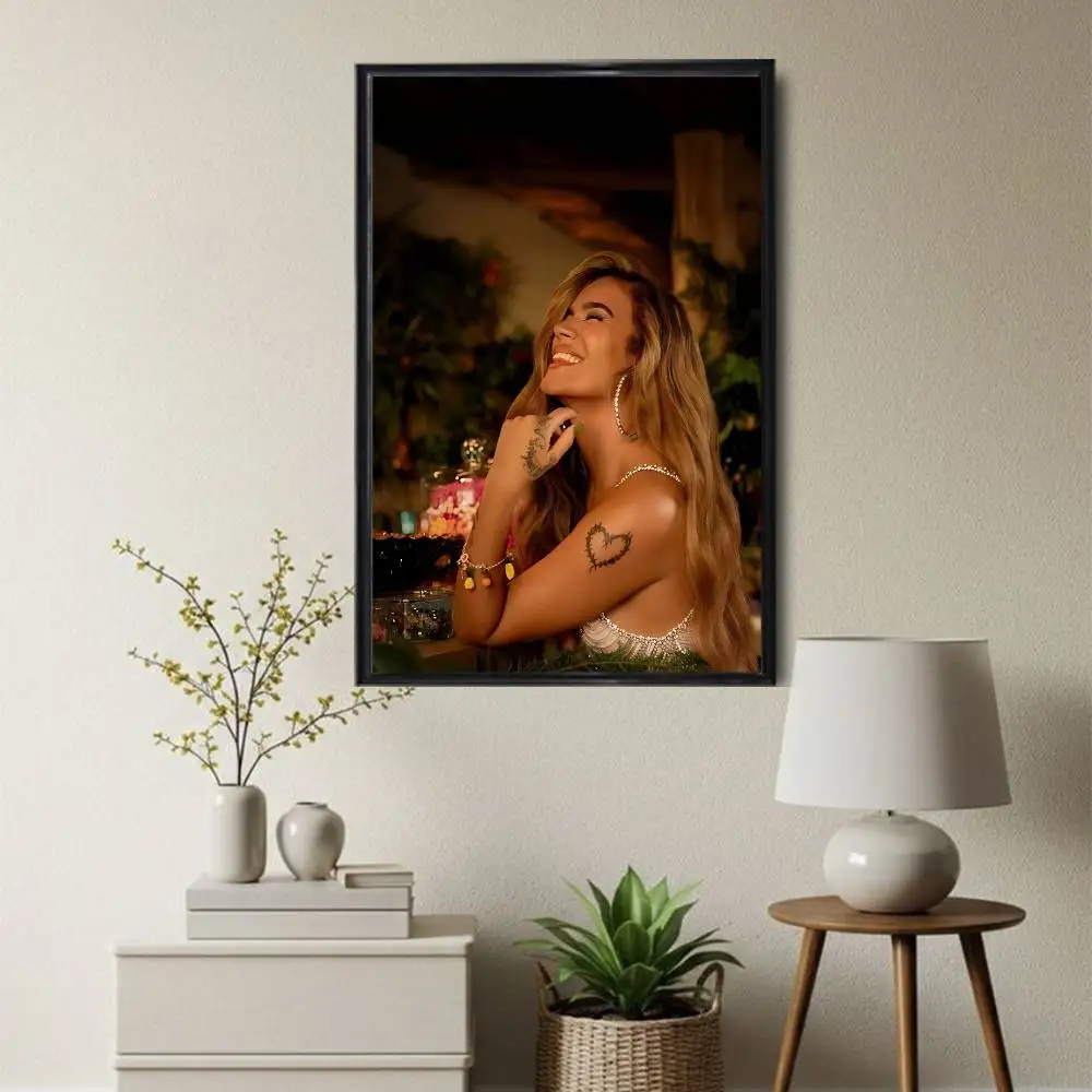 good KG0516 Karol G Tropicoqueta Poster HD Art Wall Waterproof Home Living Room Bedroom Bar Aesthetic Decoration