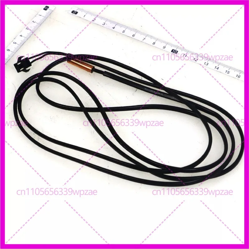 GW4100-L1700(0165) 10K NTC Copper Tube Temperature Sensor Black 3P Plug For Midea Duct Cassette VRF Air Source Heat Pump