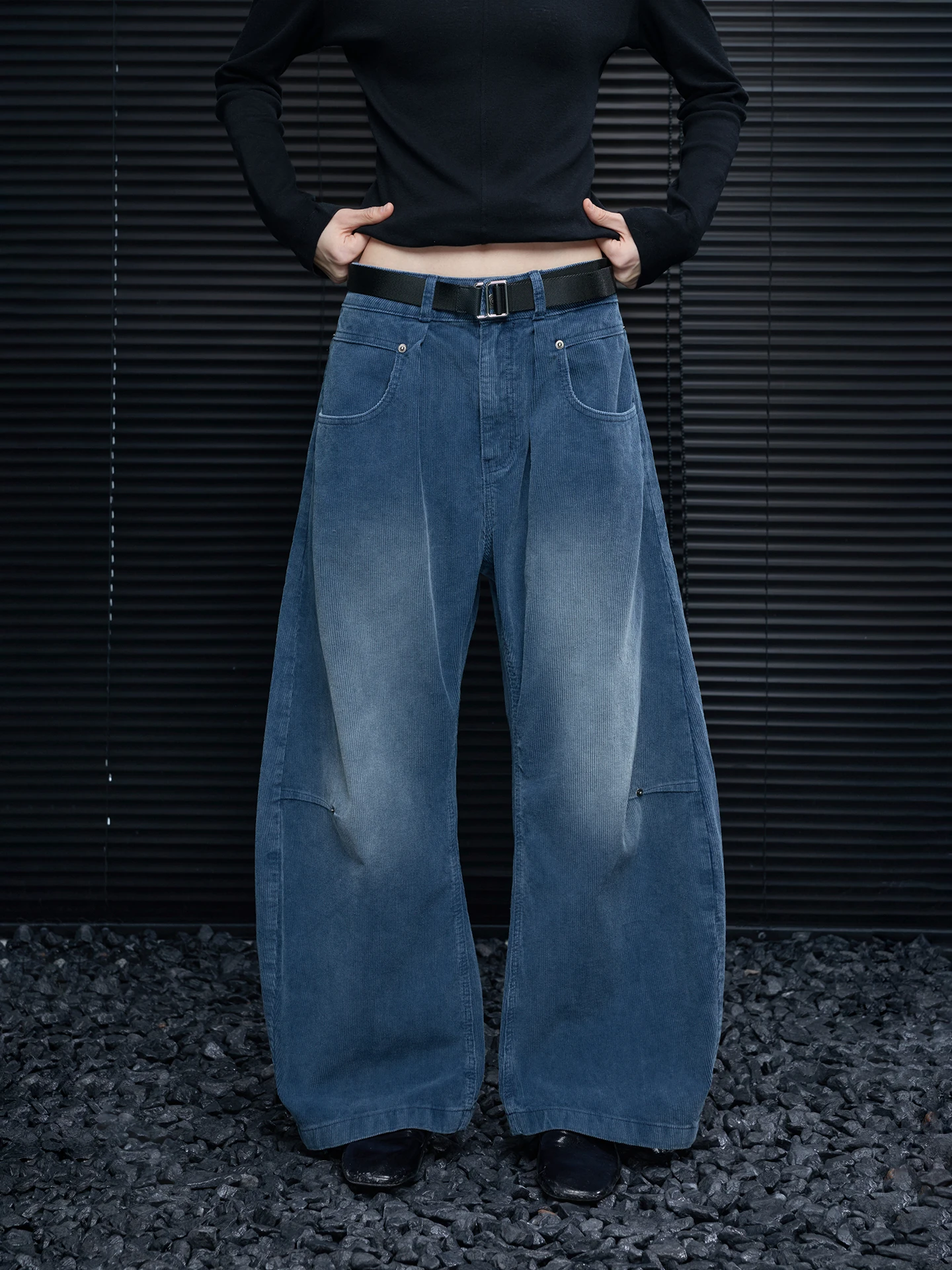 

Женские джинсовые брюки из чистого хлопкового вельвета, весна 2026, повседневные, широкие, свободные, в уличном стиле, с завышенной талией