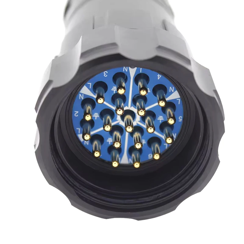 Socapex 19 Pin Connector Multipin Male Cable Mount Plug