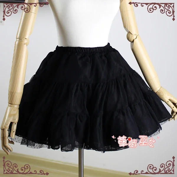 Short Pettiskirt Rokability A line Layered Lolita Petticoat by Strawberry Witch