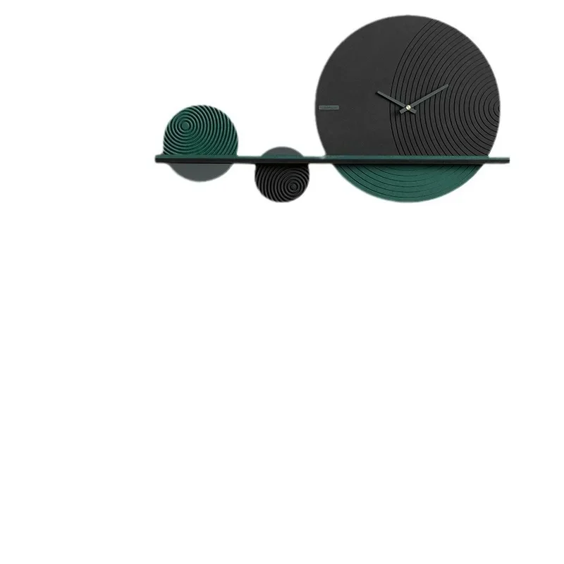 

Nordic light luxury wall clock living room background wall decoration modern simple personality creativity