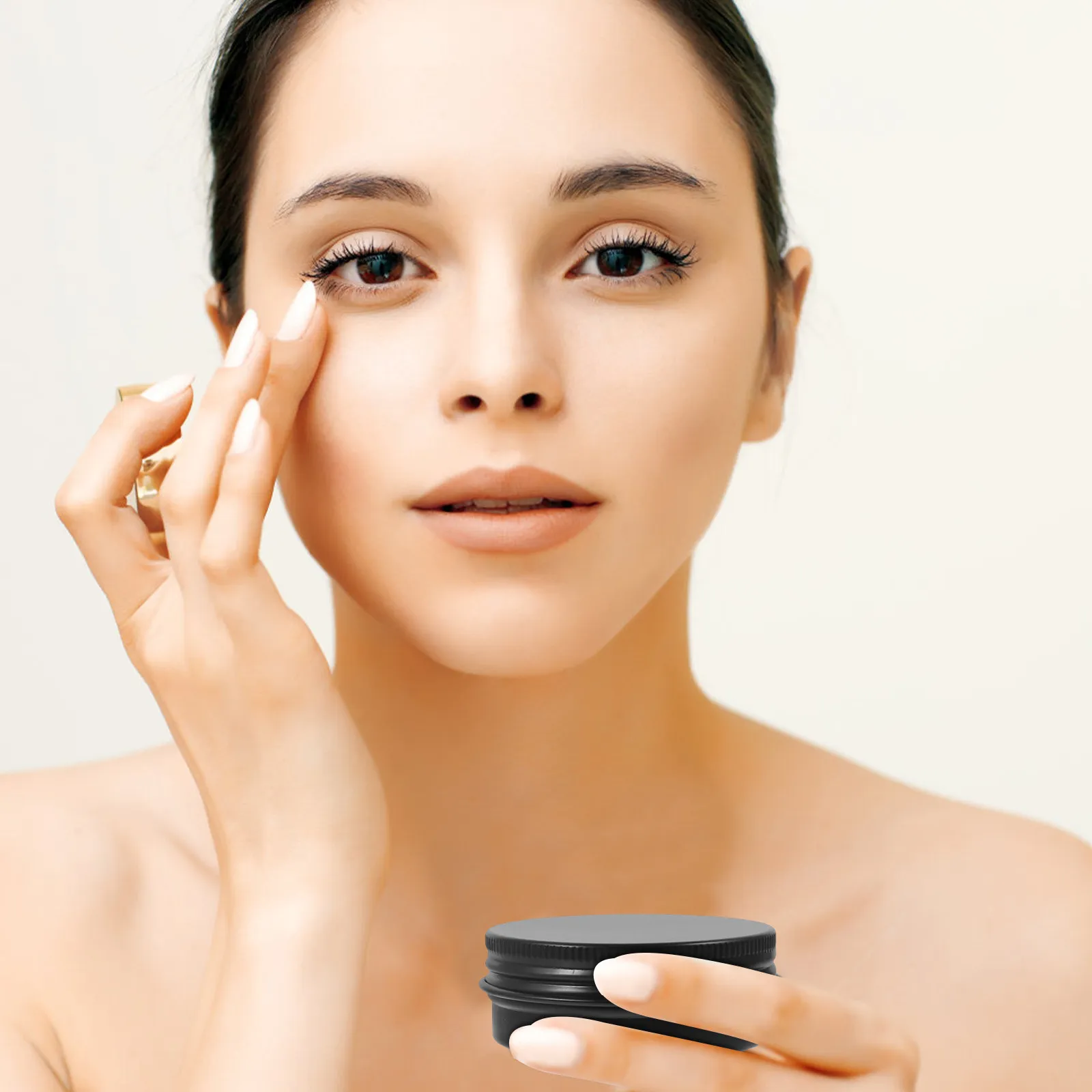 

20 шт. алюминиевых круглых баночек, пустые контейнеры для крема, дорожные косметические коробки для макияжа, блесток, драгоценных камней, украшений, рукоделия