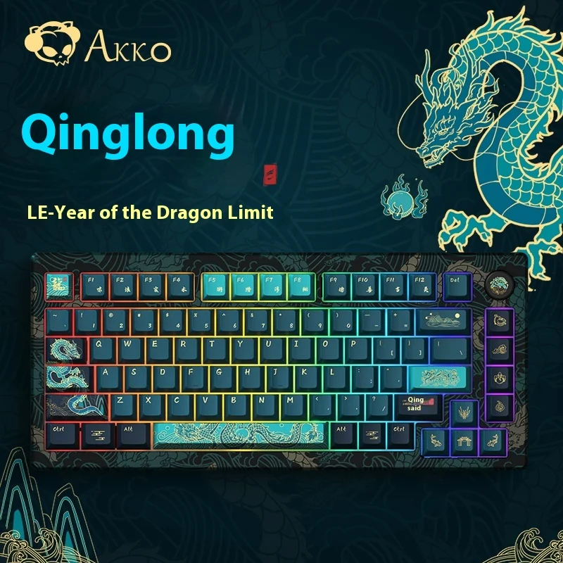 Akko Mod007 V3 He Year Of Dragon Rapid Trigger Mechanical Keyboard Rgb 75% Magnetic Switch 8000hz Polling Rate Gaming Keyboard