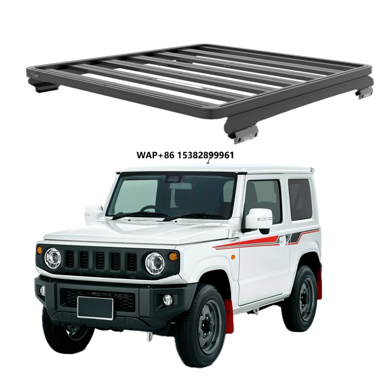 

Алюминиевый багажник на крышу с черным порошковым покрытием для Jimny, напрямую от производителя