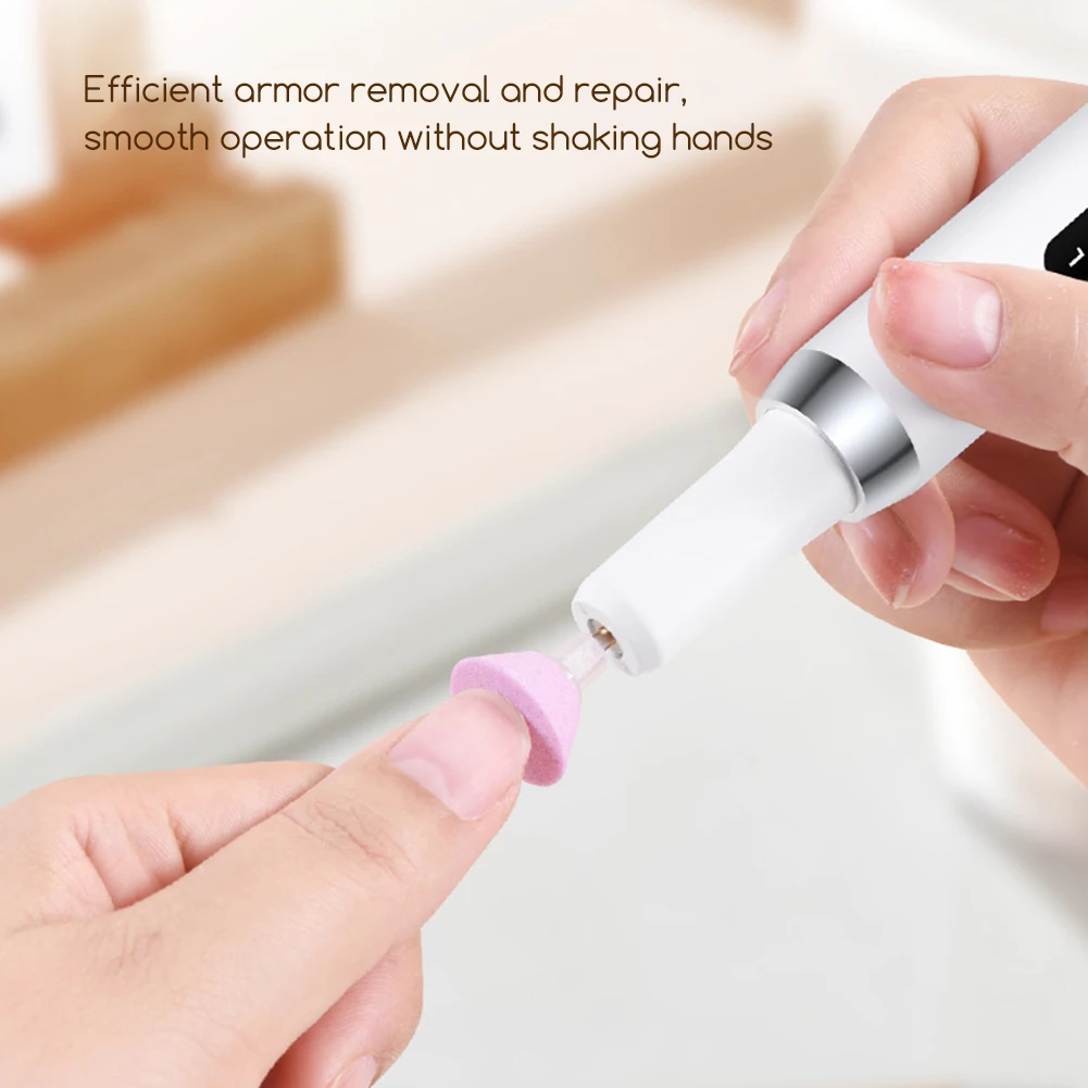 Profesjonalna akumulatorowa wiertarka do paznokci do użytku domowego paznokcie akrylowe 35000 obr./min elektryczny zestaw wierteł do paznokci do Manicure Pedicure