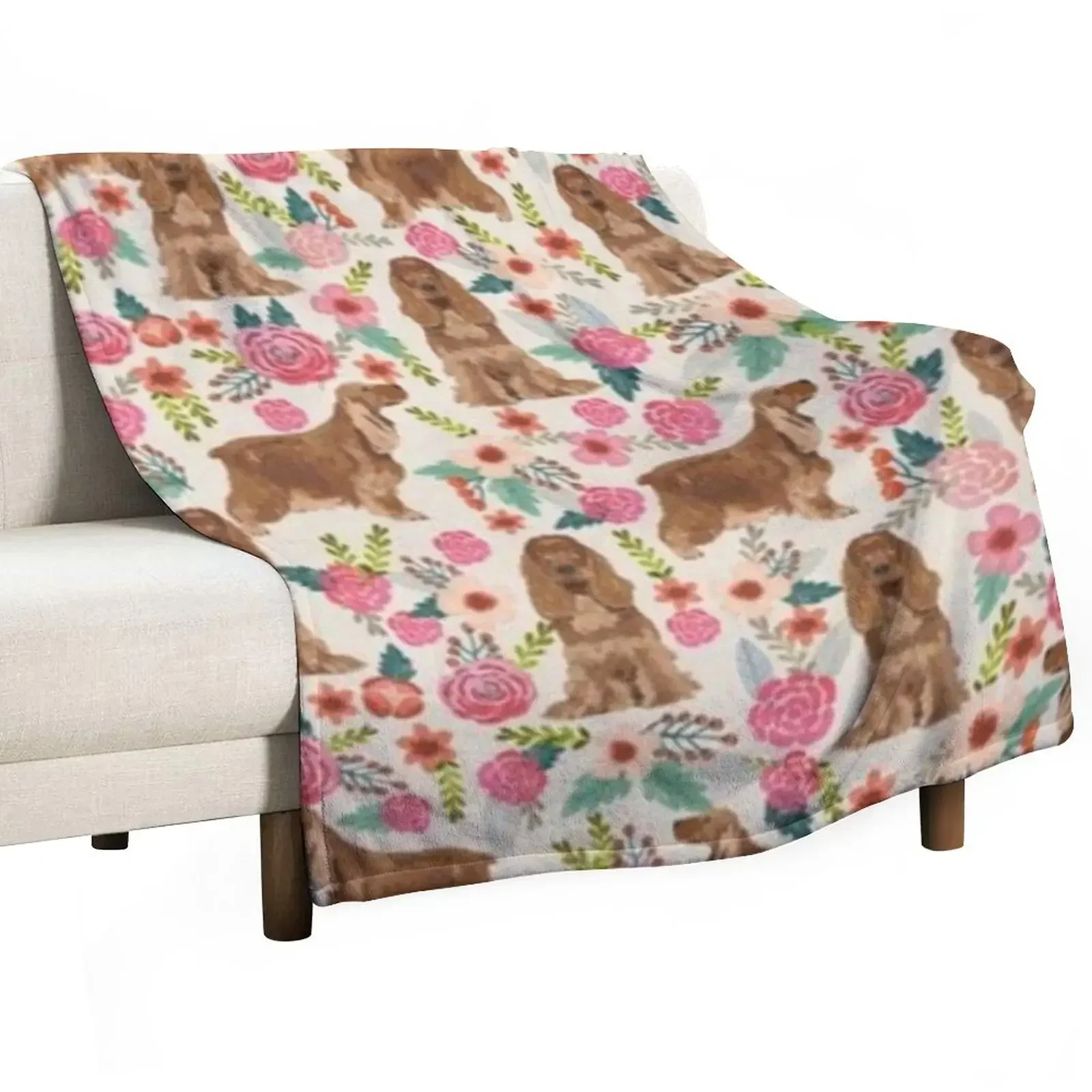 

New COCKER SPANIEL Throw Blanket Sofa Throw Extra Large Throw Winter beds Blankets