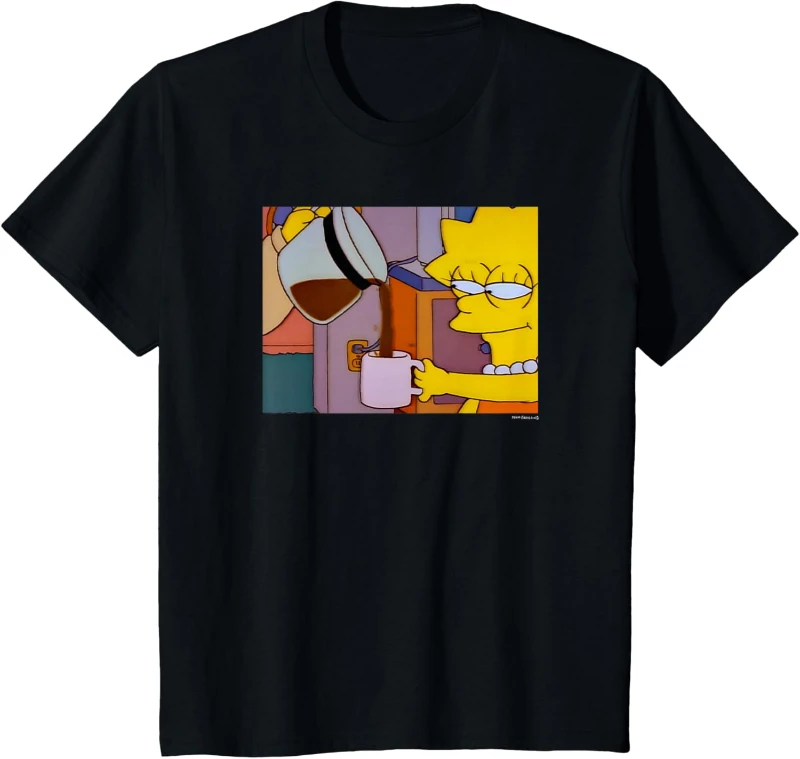 Verano The Simpsons Homer Marge Maggie Bart Lisa Simpson sofá camiseta Retro camiseta transpirable pantalón corto Casual manga camiseta