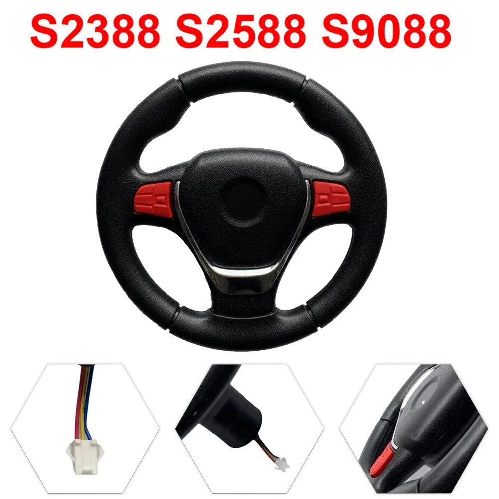 S2388 S2588 S9088 Children\'s Electric Vehicle Steering Wheel Kid Car Steering Wheel Four-wheel Drive Off-road Stroller Parts