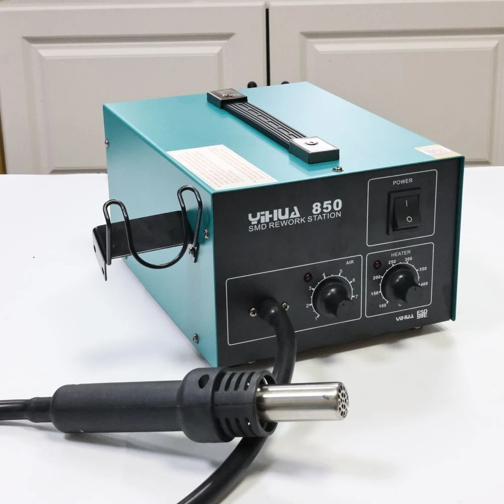 YIHUA 850 600W hot air gun for repair cellphone machine bga rework station 100°C~450°C adjustable 110V/220V