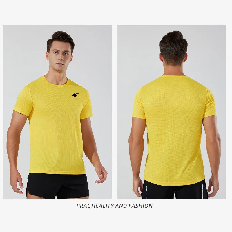 Men's Summer Exercise Trainning T-shirt High Quality Breathable Quick Dry Short Sleeved Top Marathon Gym Fitness Basketball Tees image 6