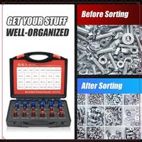 Nut And Bolt Thread Checker (Red & Blue) Nut And Bolt Size Gauge- 14 Inch & 12 Metric Assembled Thread Gauge Spare Parts