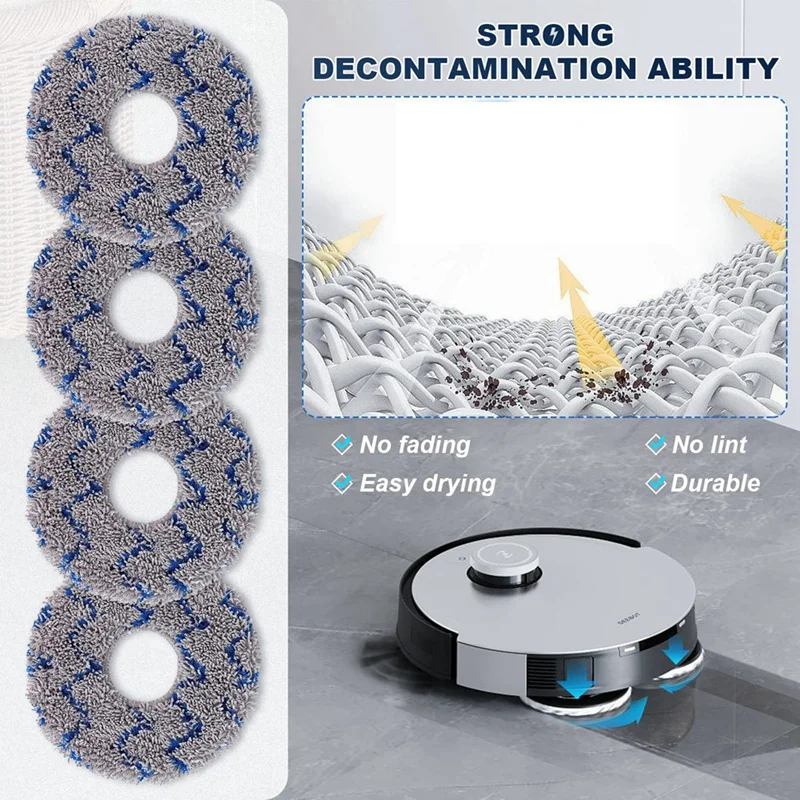 Juego de accesorios para Robot aspirador Ecovacs Deebot X1 Omni X1 Turbo X1 Plus, cepillo principal, cepillo lateral, filtro, bolsa de suelo