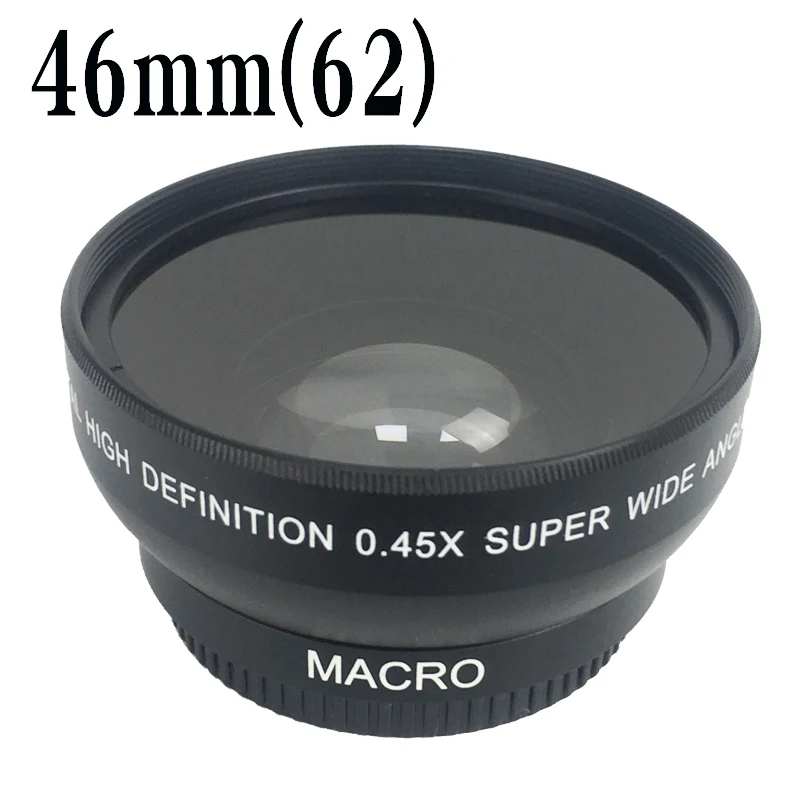 46mm 0.45X Wide Angle Macro Conversion Lens for 46 mm Panasonic HDC TM700 HS700 G1 GF1 GF2 GF3