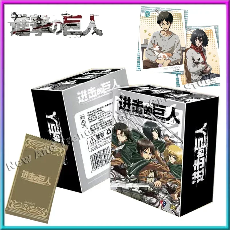 Tarjeta de ataque a los Titanes Eren Jaeger Mikasa Ackerman Armin Arlert Annie Leonhart temporada Final Anime periférico Festival regalos