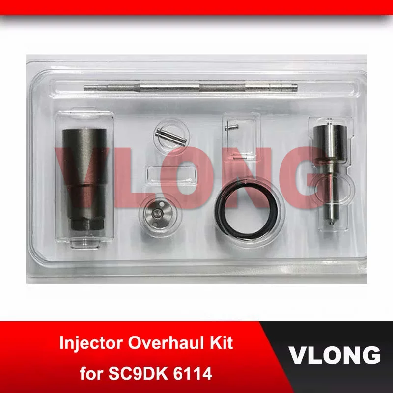 Injector Overhaul Kit For Shangchai 6D114 SC9DK Injektor Repair Kit Nozzle Nut Orifice Plate 095000-6790 095000-6791 095000-8050