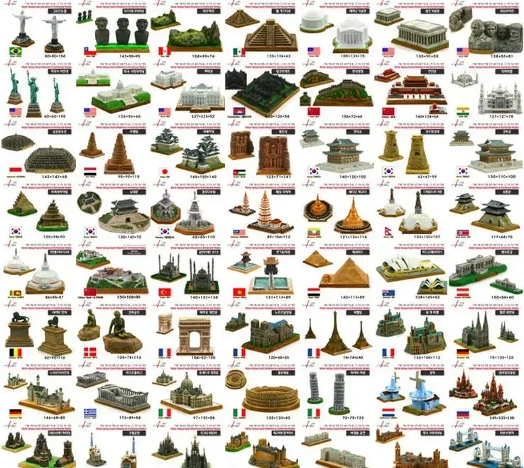 Resin Crafts World Architecture Landmark Italy S.Peter Cathedral Ancient Figurine Home Office Decoration Tourist Souvenir Gift