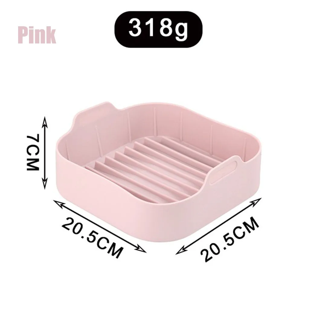 

AirFryer Silicone Pot Multifunctional Air Fryers Oven Accessories Bread Fried Chicken Pizza Basket Baking Tray FDA Baking Dishes