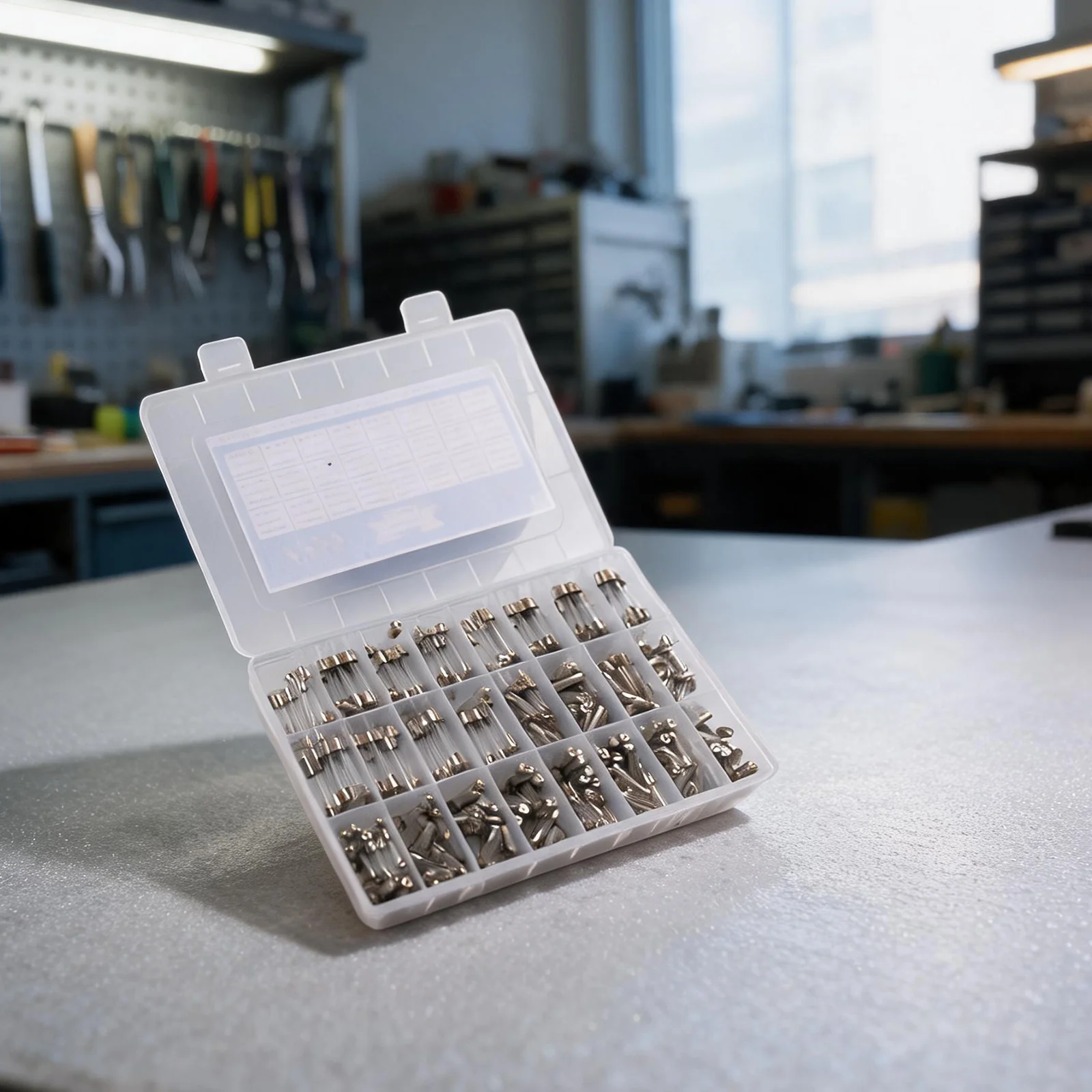 Easy for access Fuse Storage Box Automotive Fuses 5x20mm 360pcs Fuses Assorted Current Ratings Easy Visual Inspection