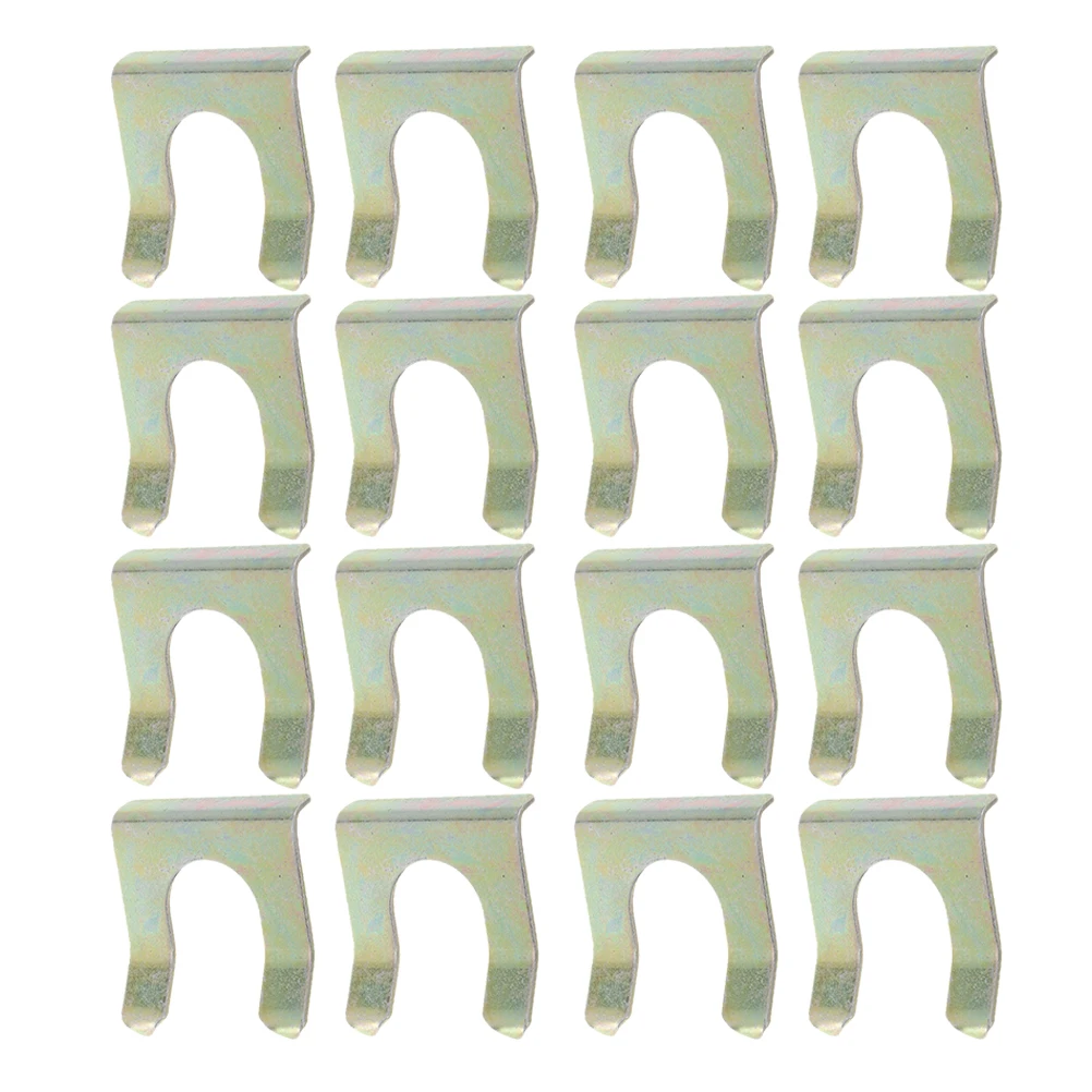 

20pcs Car Hose Clamp Cable Brake Line Positioning Clip Fixture Fittings Iron U-clip Pipe Clamps Heavy Duty Metal Vehicle Oil