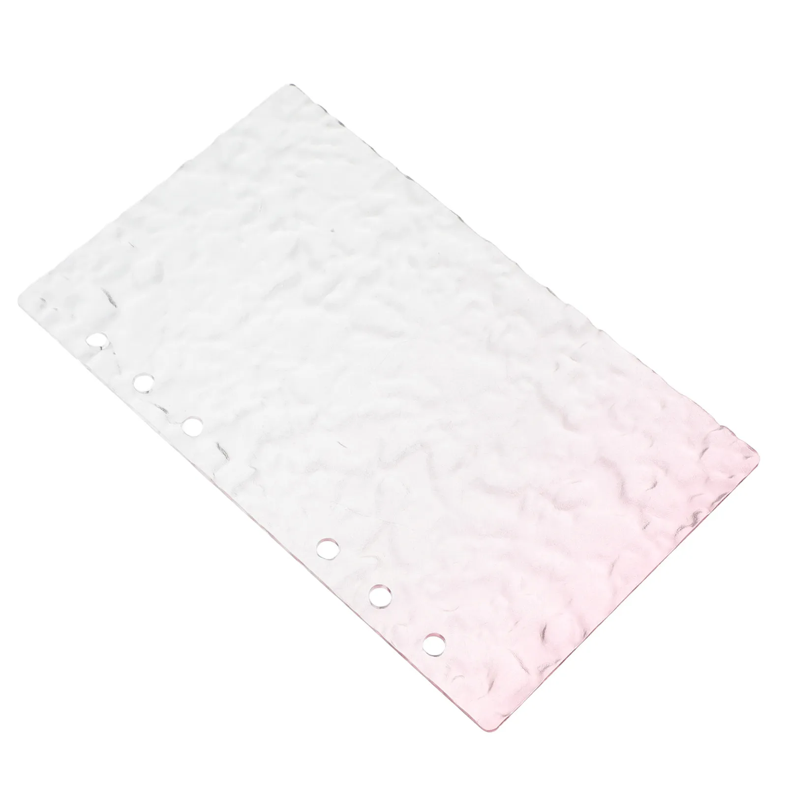 A6 Acrylic Binder Cover Pink Refillable Clear Planner Notebook Shell Reusable Loose Leaf Journal Budget Organizer Stationery view 6