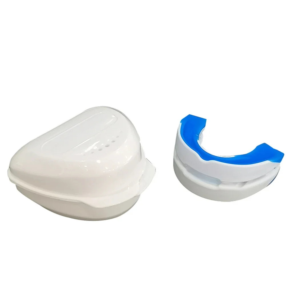 Anti-Snoring Mouthpiece Night Time Teeth Mouthguard & Sleeping Bite Guard Adjustable Jaw Positioning Custom Teeth Impressions