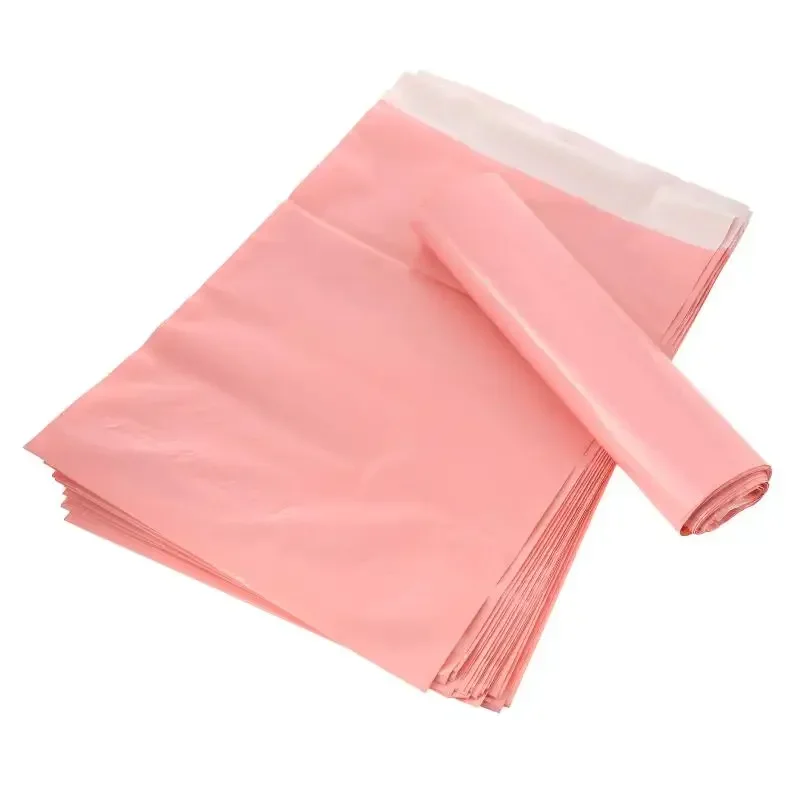 100pcs light Pink Courier Mailing Shipping Bags Self Seal Envelops Plastic Packaging Bag Plastic Bages For Paper Envelopes