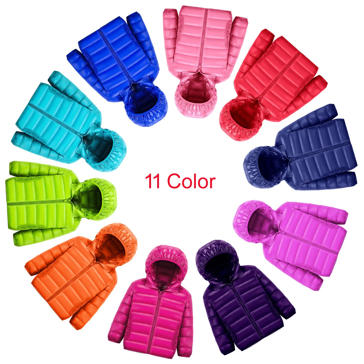 Girls Down Jacket Fashion Children Winter Coat Kids Ultra Light Winter Jackets for Girls Portable Hooded Down Coats for Teenage