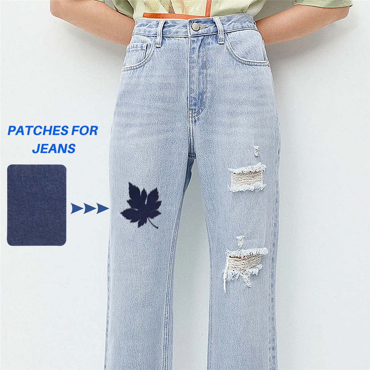 10Pcs Thermal Sticky Iron On Mending Patches Jeans Bag Hat Repair Decor Design HGC