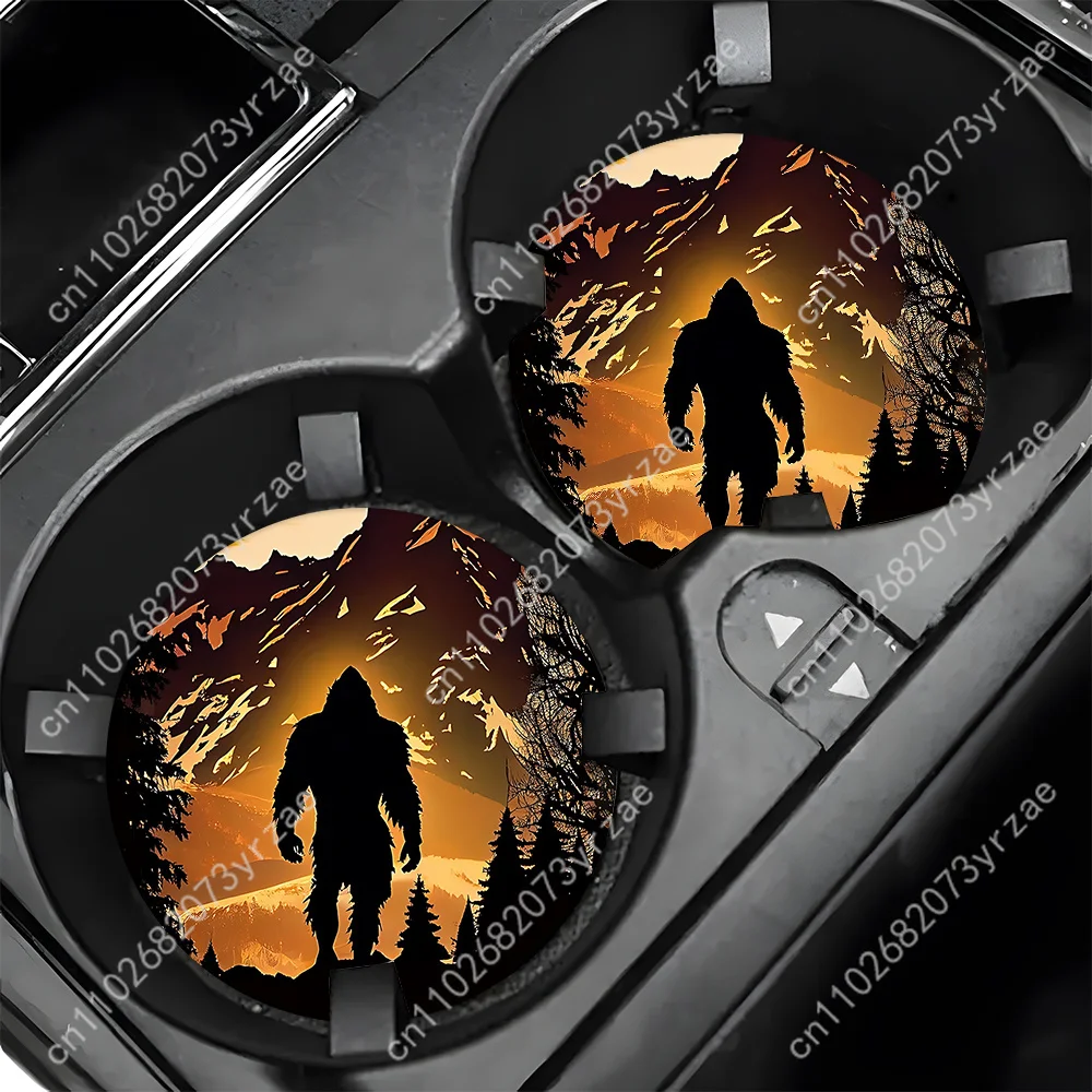 الوقايات السيارات نمط الشمبانزي 2 قطعة الوقايات السيارات ماصة المضادة للانزلاق السمط مقاوم للماء سهلة التنظيف اكسسوارات السيارات الداخلية