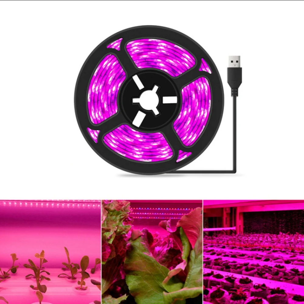ABVT-5V 5 Meter Plant Grow Lamp Led Full Spectrum Growth Light Bulbs Seedling Flower Phyto Lamp For Indoor Hydroponic Plants