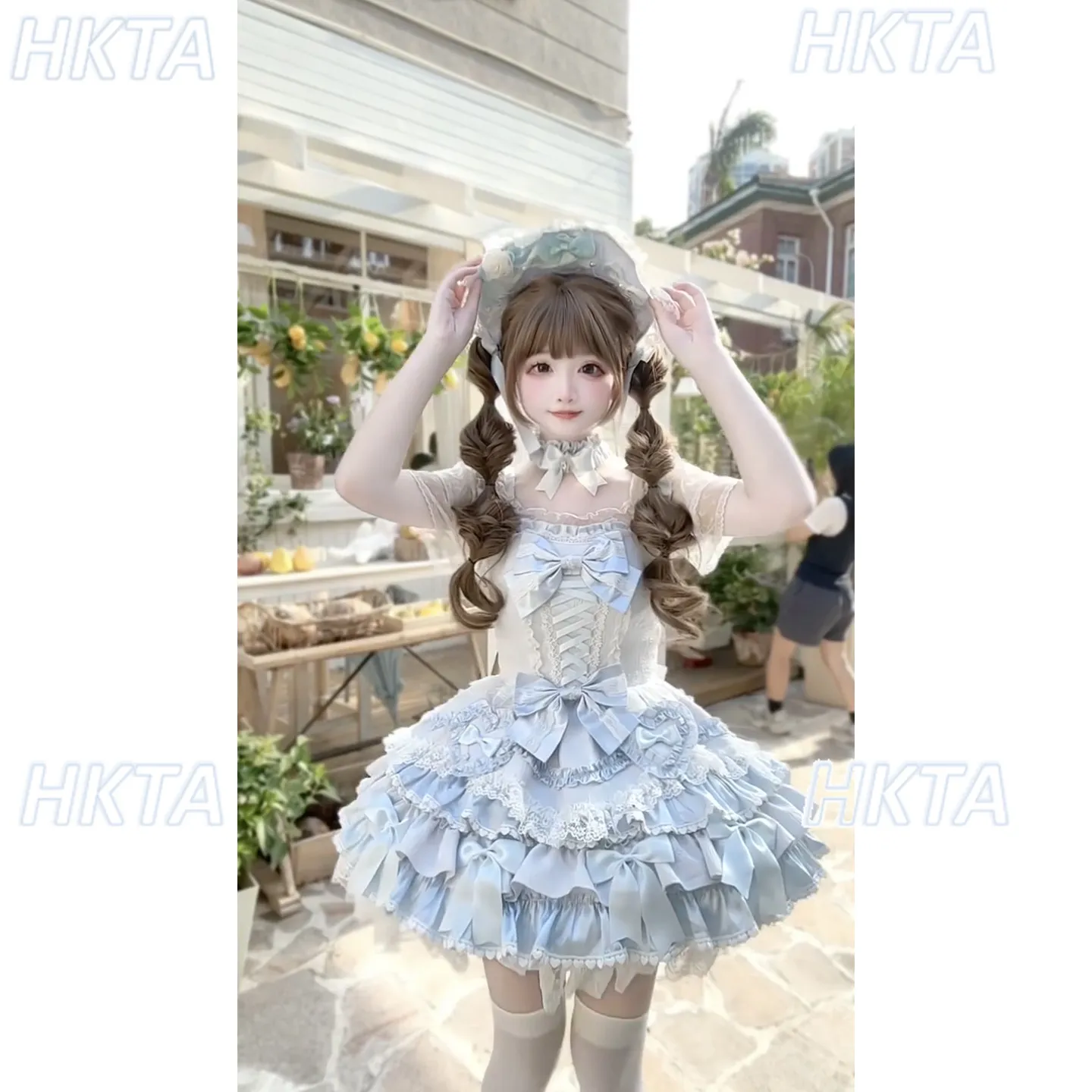 Japanese Summer Thin Kawaii Cute Lolita Top Girl Ancient Sweet Lace Bow High Waist Cake Princess Dress Jsk Ball Gown Dress Women