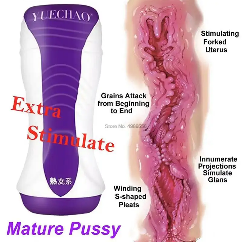 Male Masturbator Cup Realistic Vagina Pocket Pussy Man Masturbation Glans Blowjob Airplane Cup Sucking Sex Product for Men