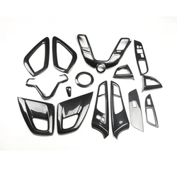 Fits Hyundai Veloster 2011 2012 2013 2014 2015 2016 ABS Carbon Fiber Style Accessories Car Interior Decoration Trims Stickers