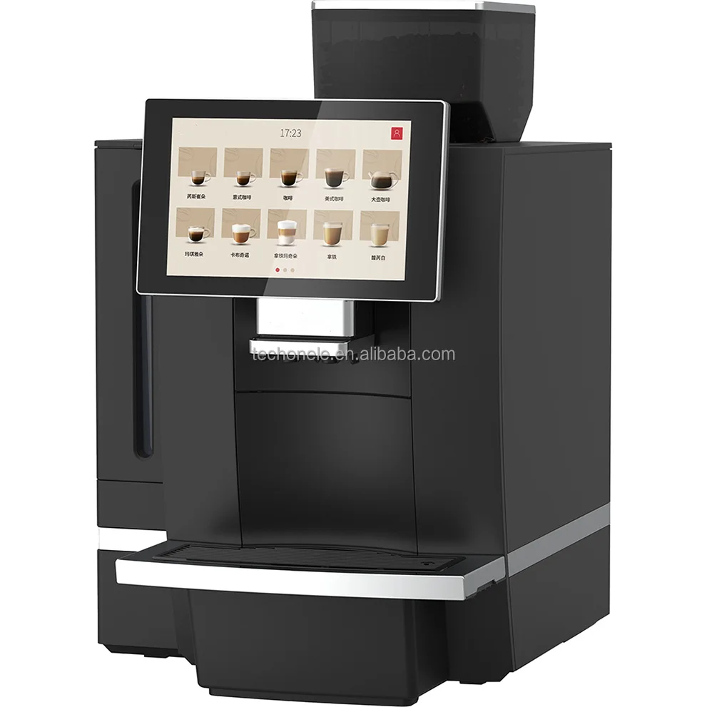 

Professional Fully Automatic Espresso Coffee Maker Machine Commercial Bean-to-Cup Espresso Machine For Hotels Cars Touch Screen