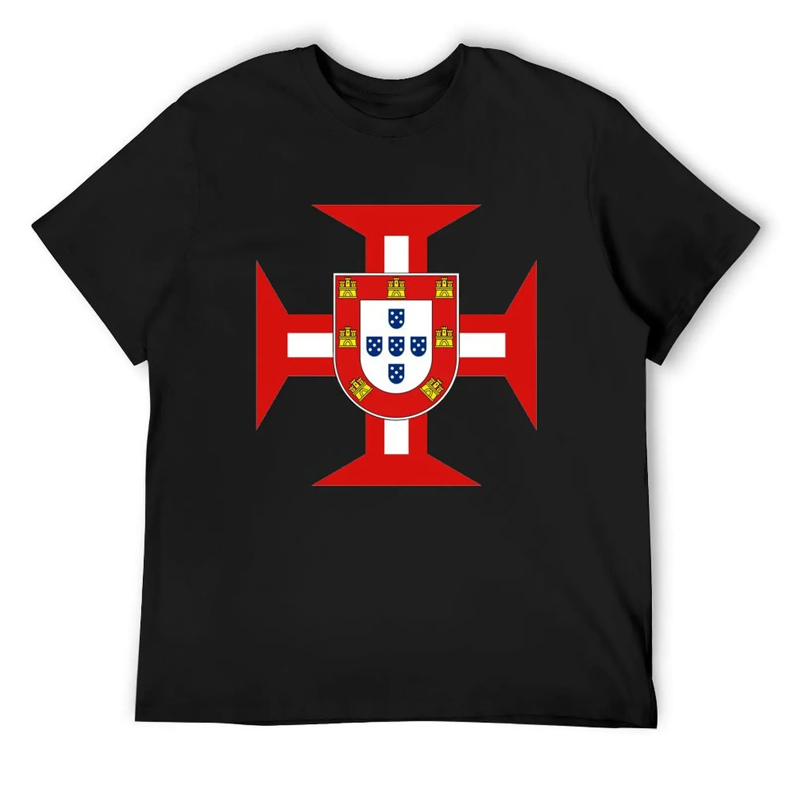 Portuguese Templar Cross with Shield T-Shirt summer top graphics plus sizes mens t shirts pack