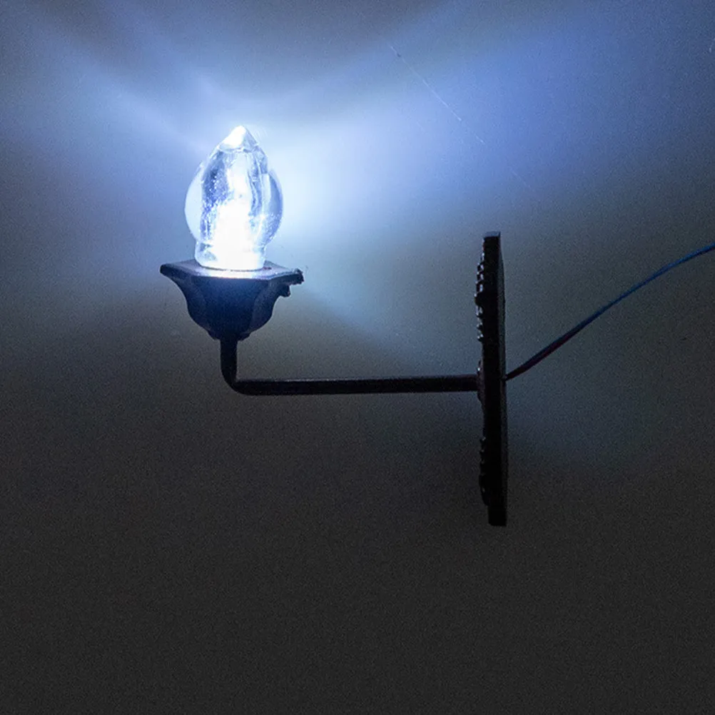 

5Pcs Tiny Luminous Wall Lamp Mini DIY Sand Table Landscape Light Adornment for Mini House Scene Accessories Lamp Model
