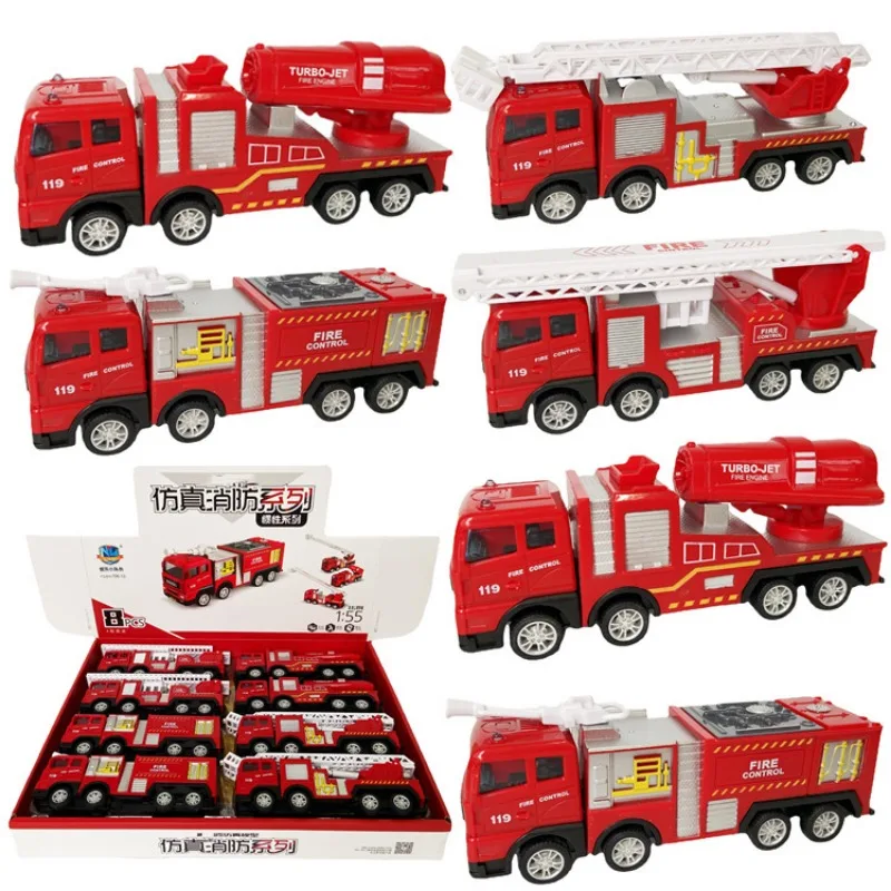 

Various of Children's Inertia Fire Trucks for Puzzle and Early Education Cognitive Inertia Sliding Fire Truck Model Toys