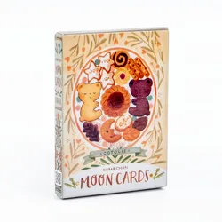 Cotolie kumacan MOON CARDS 24 Pcs Deck versione inglese adorabile Bear Oracle Cards gioco da tavolo per la festa in famiglia 10.4*7.4cm