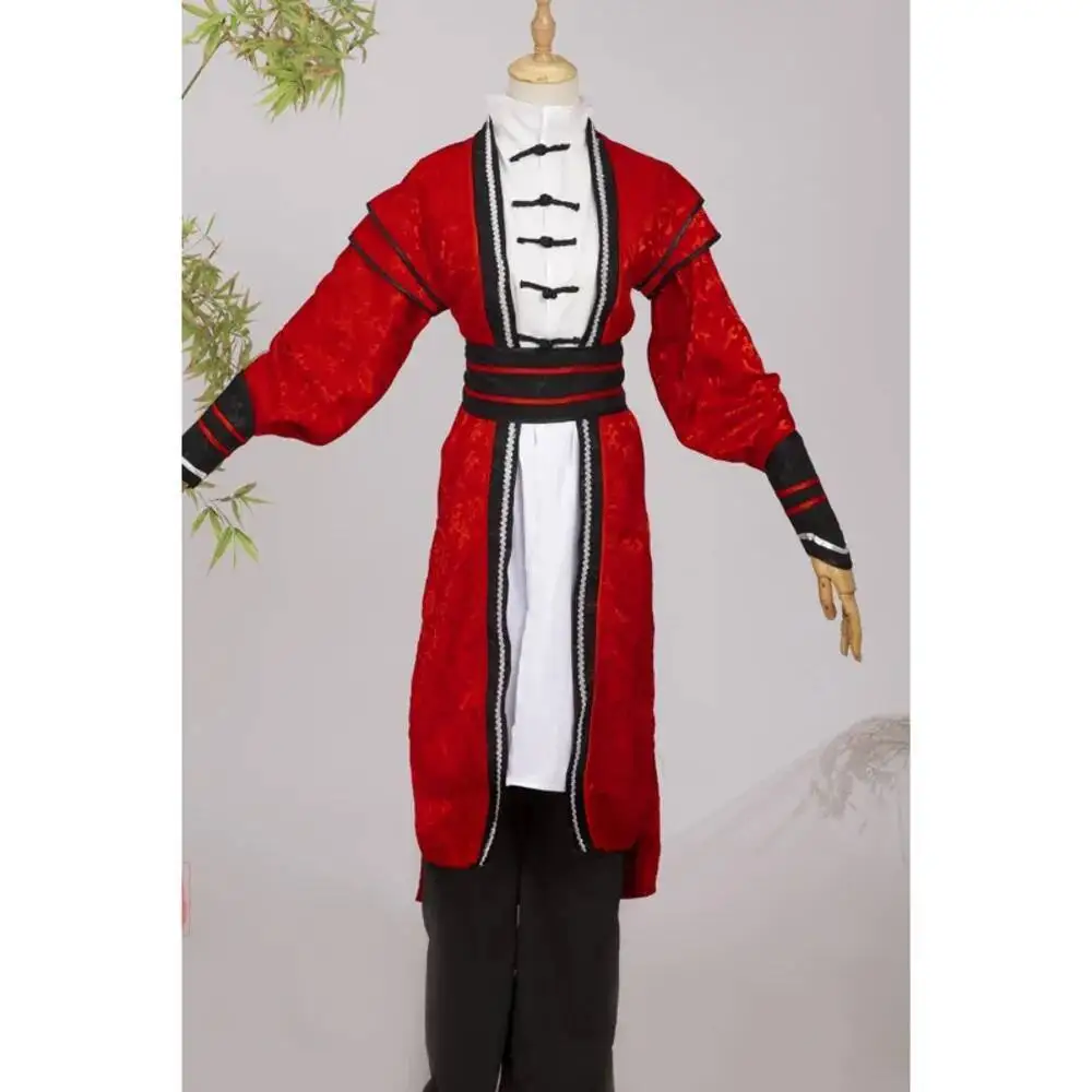 أزياء أنيمي الفاخرة تيان غوان Ci Fu شبح يائى الملك هوا تشنغ أزياء تنكرية للهالوين أزياء هانفو القديمة فستان أحمر للأحداث